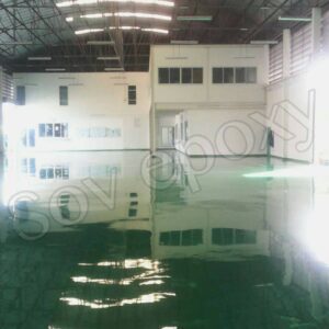 งานพื้น  Epoxy  Self leveling   โรงงาน  ชลบุรี