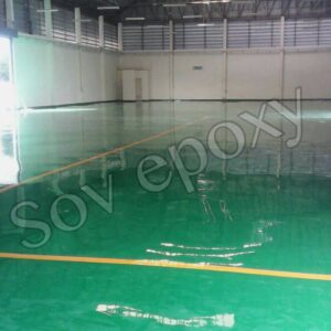 งานพื้น  Epoxy  Self leveling   โรงงาน  ชลบุรี
