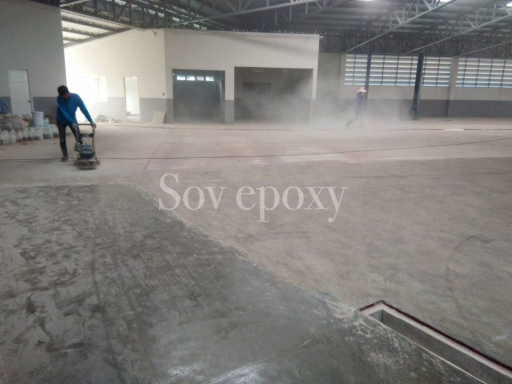 เคลือบพื้น Epoxy โชว์รูมรถฟอร์ด จ.สุราษฏร์ธานี 10