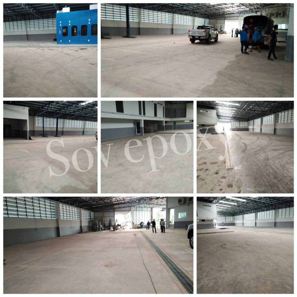 เคลือบพื้น Epoxy โชว์รูมรถฟอร์ด จ.สุราษฏร์ธานี 3