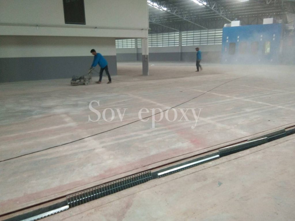 เคลือบพื้น Epoxy โชว์รูมรถฟอร์ด จ.สุราษฏร์ธานี 12