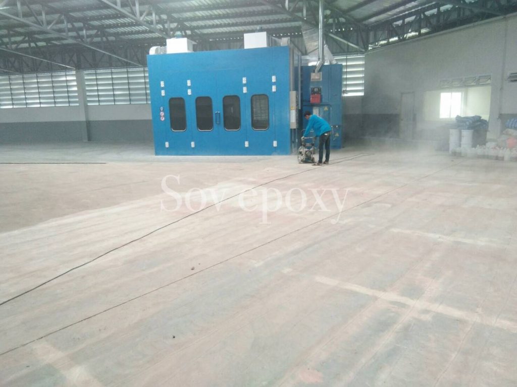 เคลือบพื้น Epoxy โชว์รูมรถฟอร์ด จ.สุราษฏร์ธานี 10