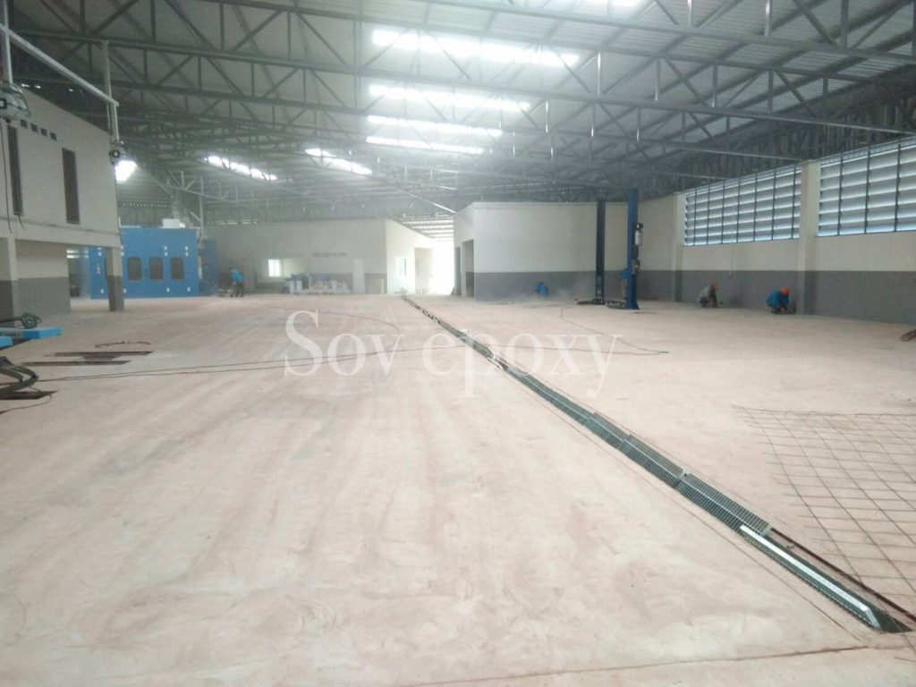 เคลือบพื้น Epoxy โชว์รูมรถฟอร์ด จ.สุราษฏร์ธานี 7