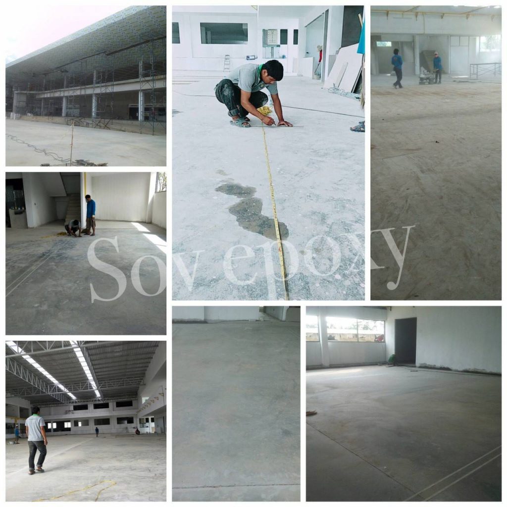 เคลือบพื้น Epoxy โชว์รูมรถ ฮอนด้า แปดริ้ว 2