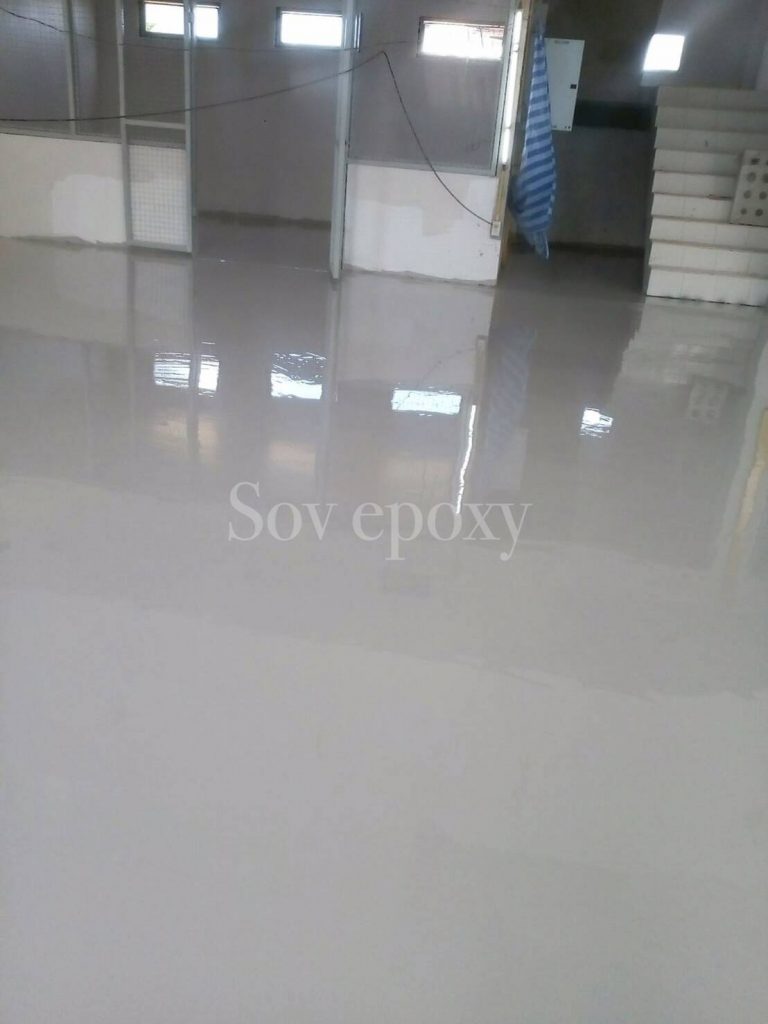 เคลือบพื้น Epoxy โชว์รูมรถ ฮอนด้า แปดริ้ว 11