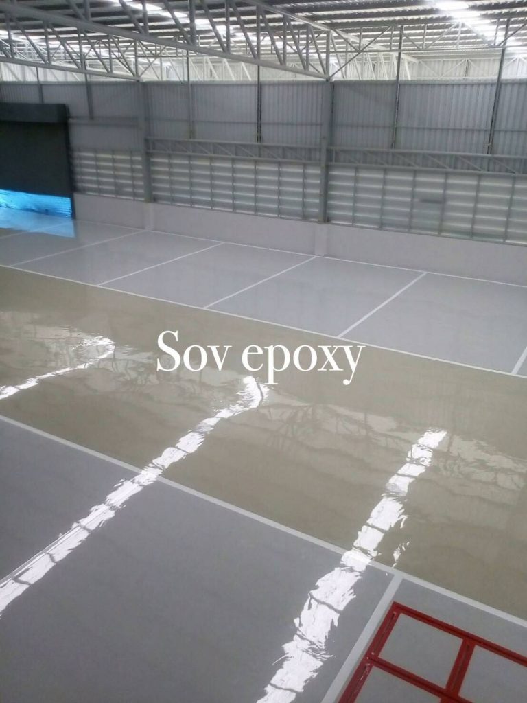 เคลือบพื้น Epoxy โชว์รูมรถ ฮอนด้า แปดริ้ว 9
