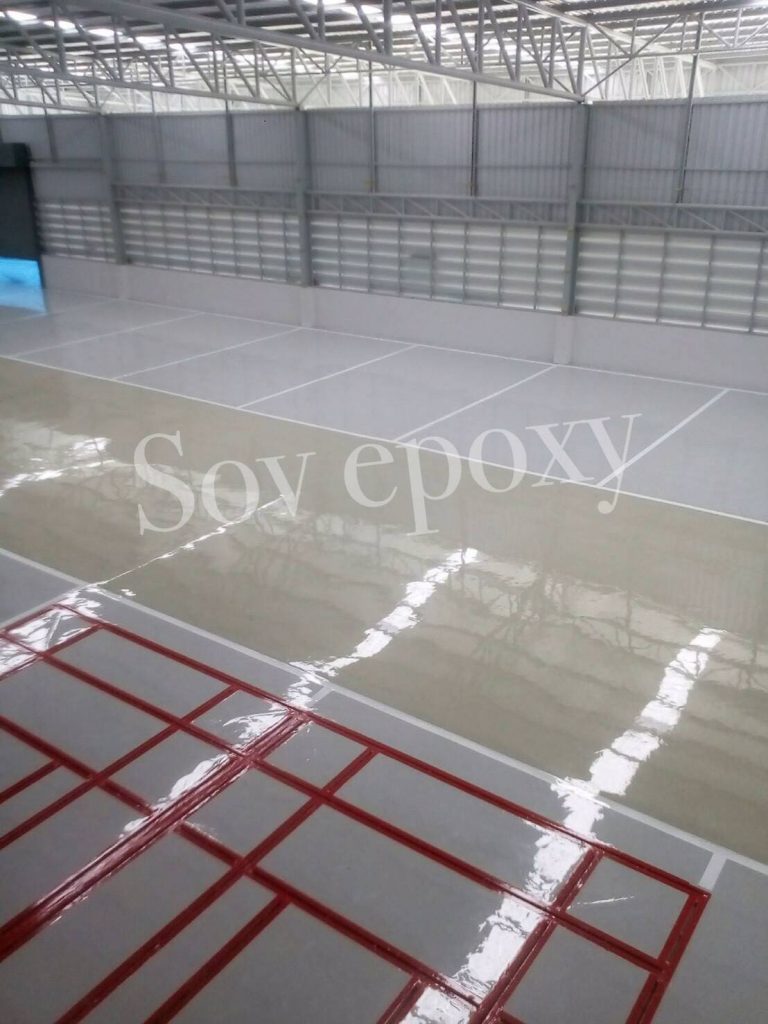 เคลือบพื้น Epoxy โชว์รูมรถ ฮอนด้า แปดริ้ว 6