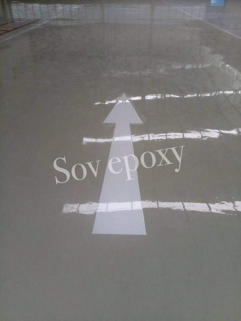 เคลือบพื้น Epoxy โชว์รูมรถ ฮอนด้า แปดริ้ว 4