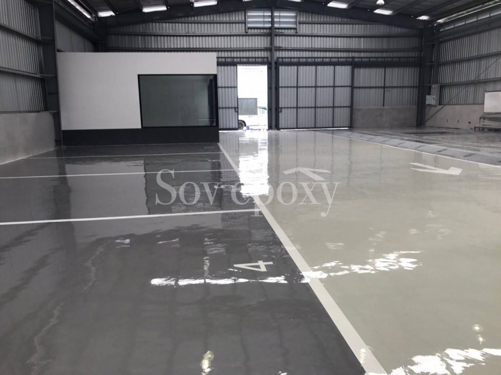 เคลือบพื้น Epoxy โชว์รูมรถมาสด้า จ.ชลบุรี 2
