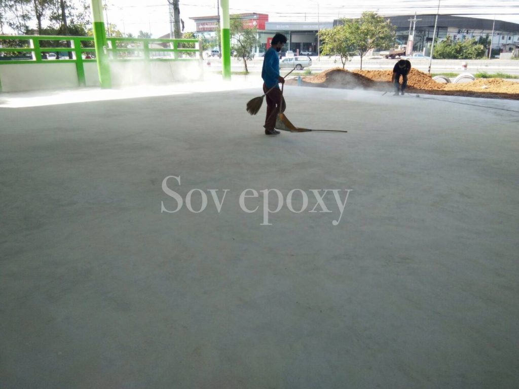 เคลือบพื้น Epoxy Self-leveling โชว์รูมรถมือสองหาดใหญ่ 11