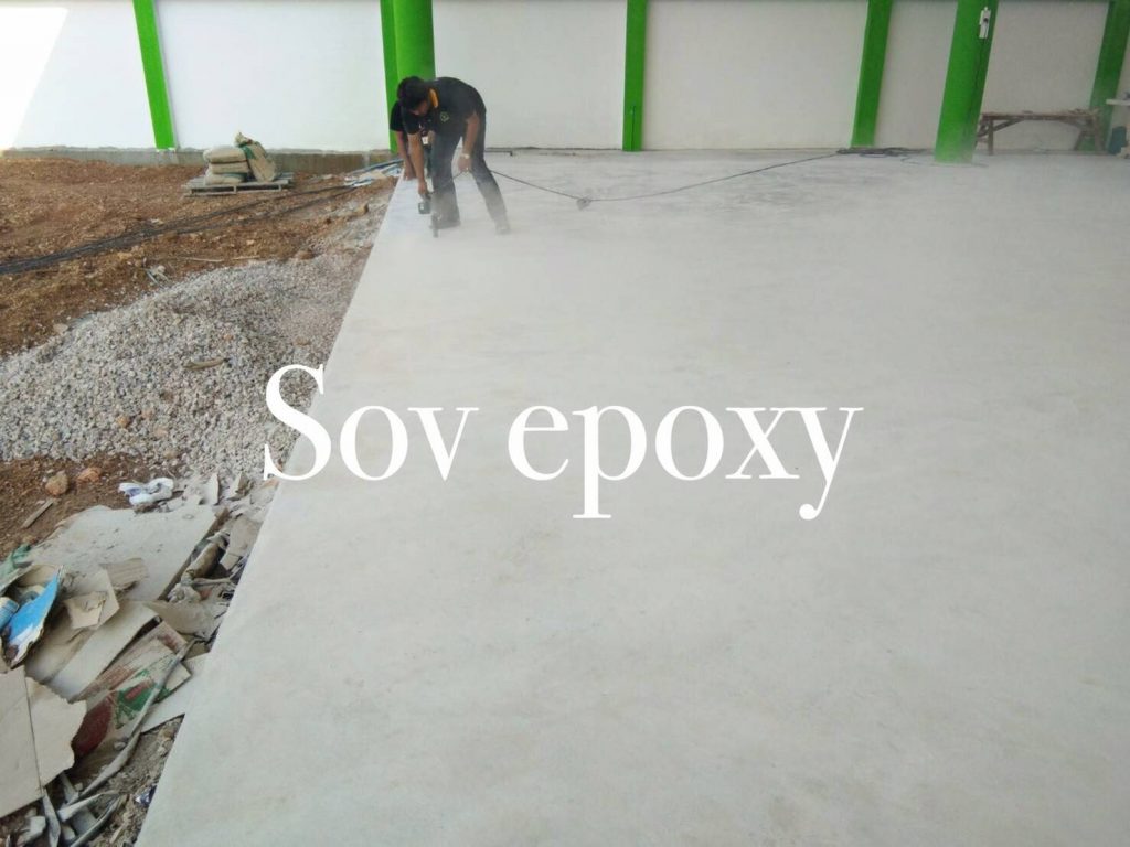 เคลือบพื้น Epoxy Self-leveling โชว์รูมรถมือสองหาดใหญ่ 10
