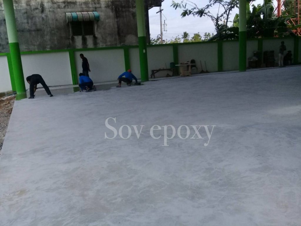 เคลือบพื้น Epoxy Self-leveling โชว์รูมรถมือสองหาดใหญ่ 6
