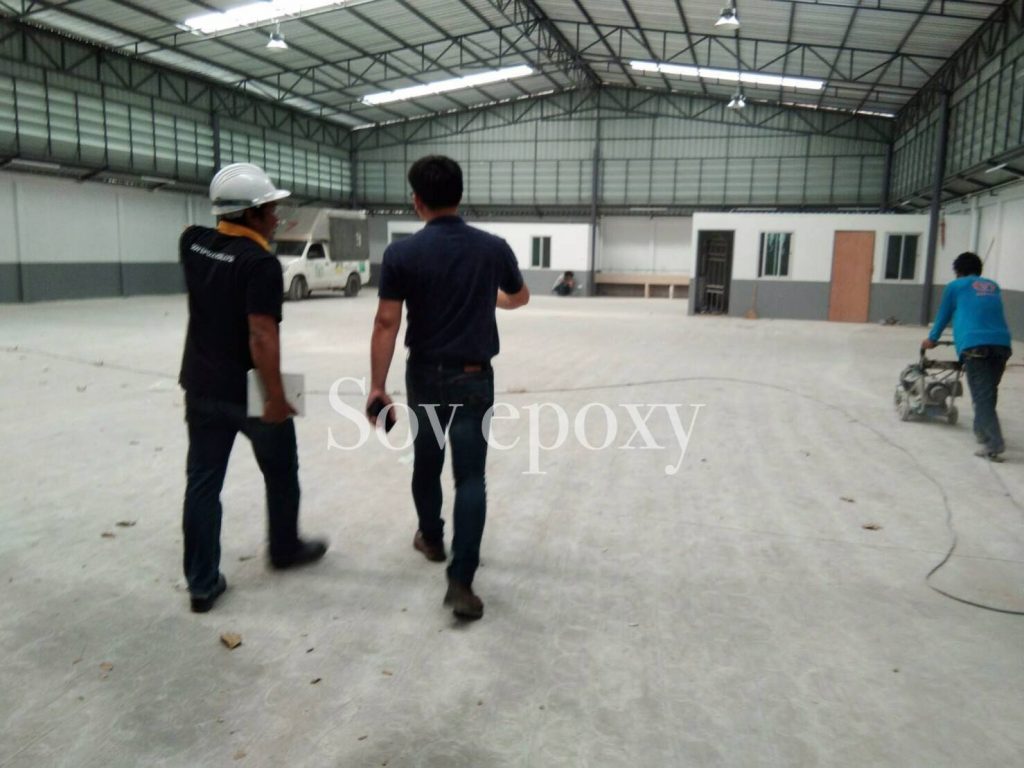 เคลือบพื้น Epoxy โชว์รูม ฟอร์ด จ.ชลบุรี 2