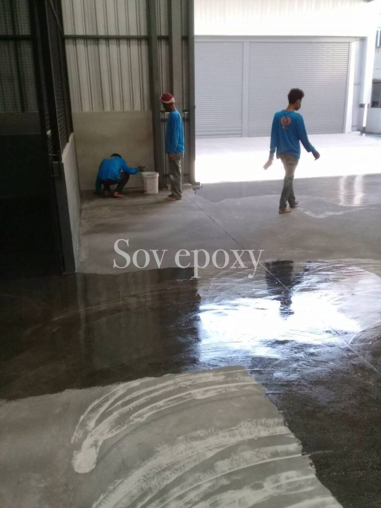 เคลือบพื้น Epoxy โชว์รูมรถมาสด้า จ.ชลบุรี 19