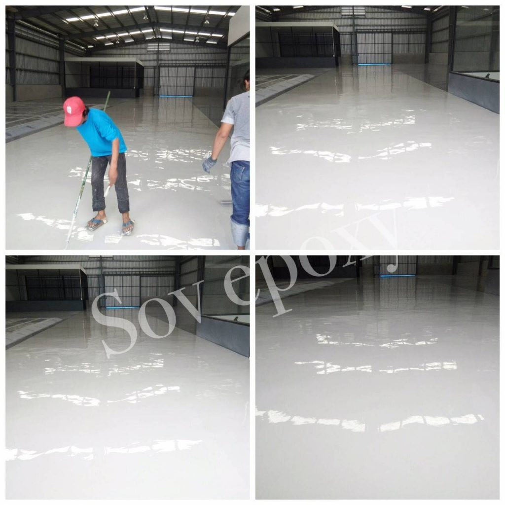 เคลือบพื้น Epoxy โชว์รูมรถมาสด้า จ.ชลบุรี 12