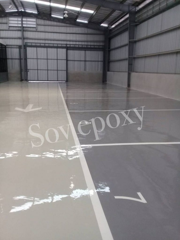 เคลือบพื้น Epoxy โชว์รูมรถมาสด้า จ.ชลบุรี 9