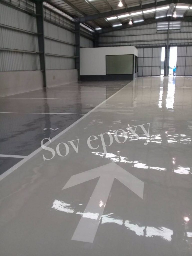 เคลือบพื้น Epoxy โชว์รูมรถมาสด้า จ.ชลบุรี 8