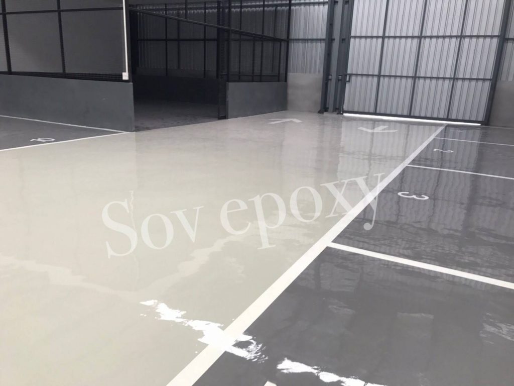 เคลือบพื้น Epoxy โชว์รูมรถมาสด้า จ.ชลบุรี 7