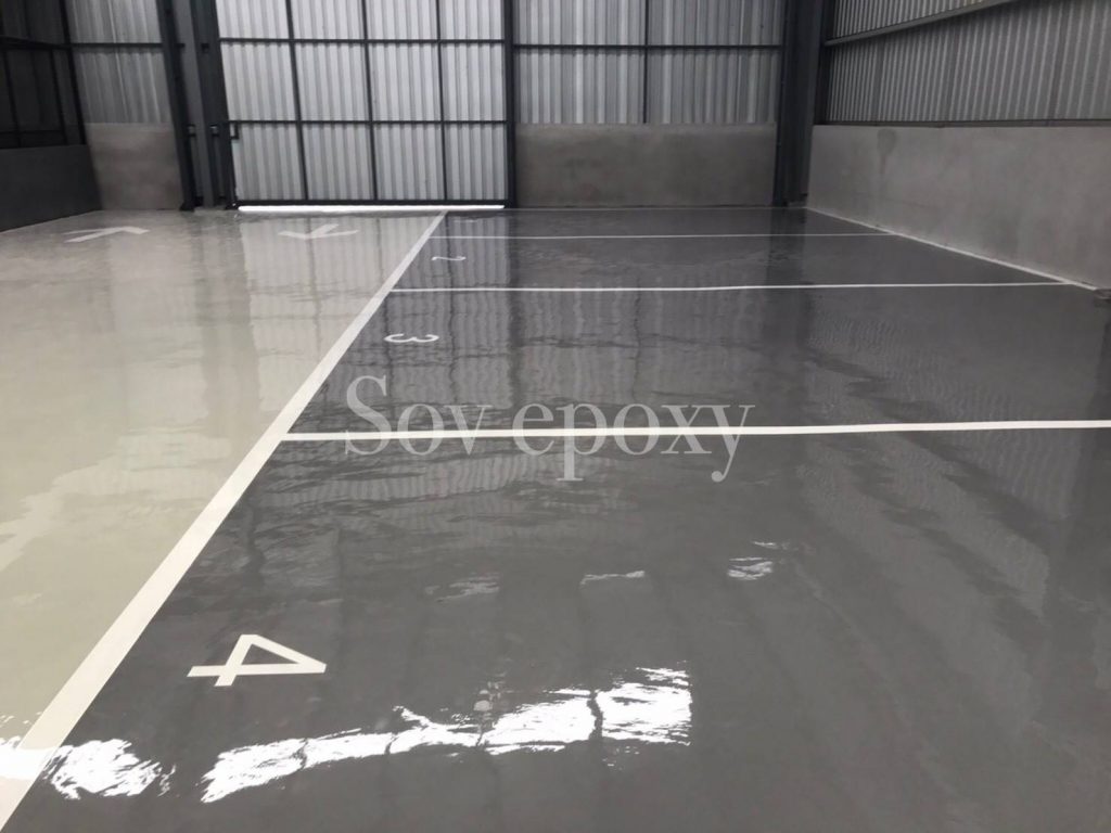เคลือบพื้น Epoxy โชว์รูมรถมาสด้า จ.ชลบุรี 5