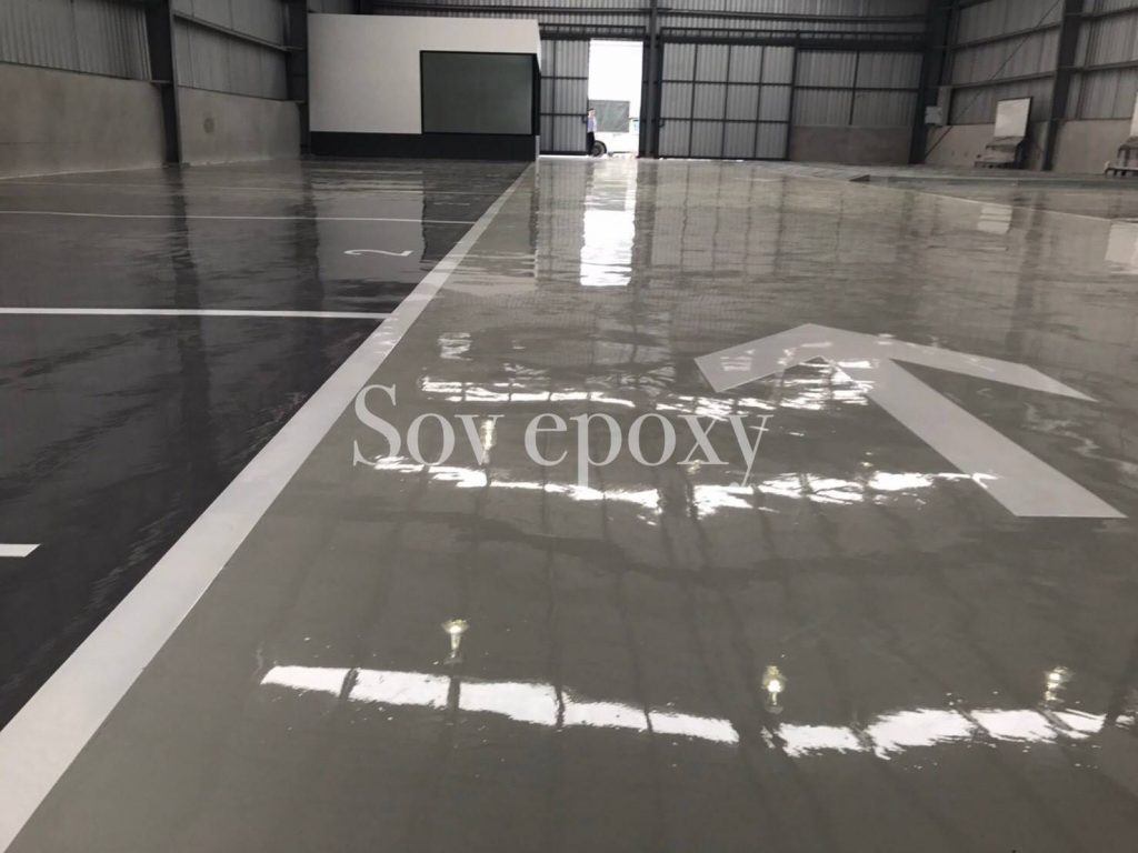 เคลือบพื้น Epoxy โชว์รูมรถมาสด้า จ.ชลบุรี 4