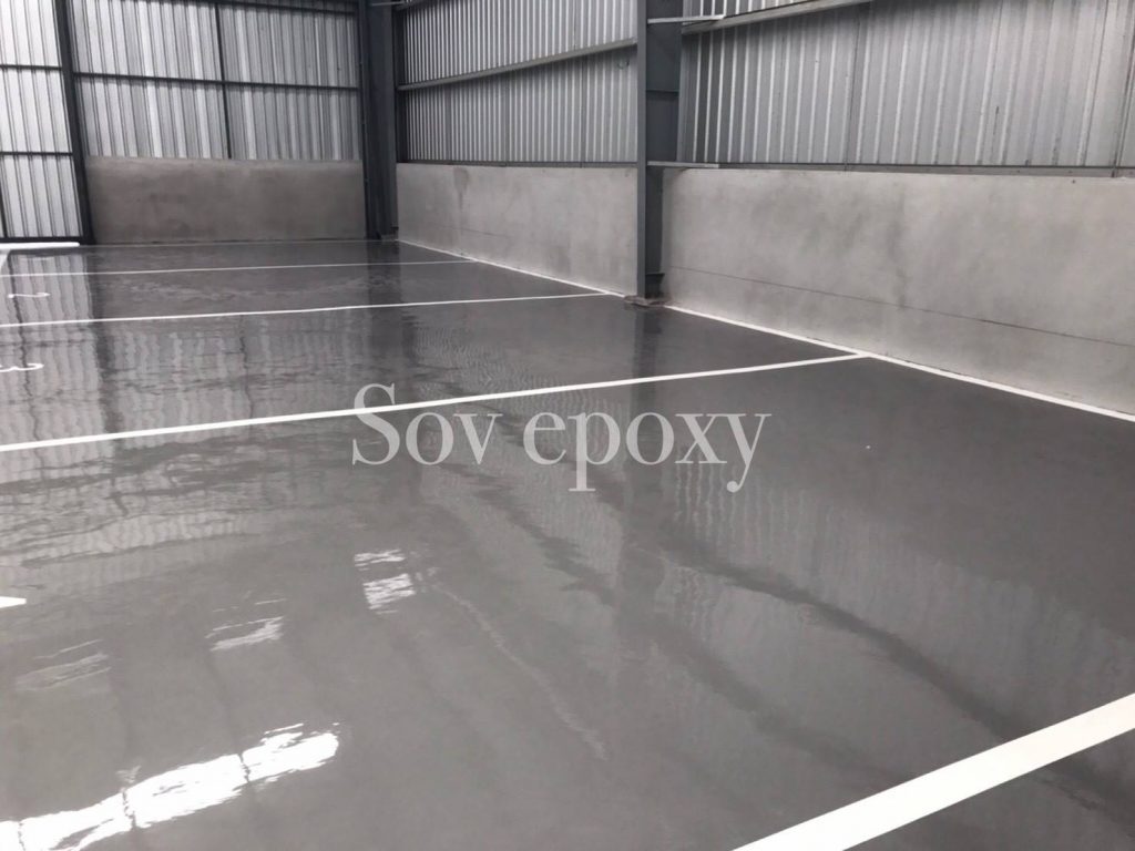 เคลือบพื้น Epoxy โชว์รูมรถมาสด้า จ.ชลบุรี 3