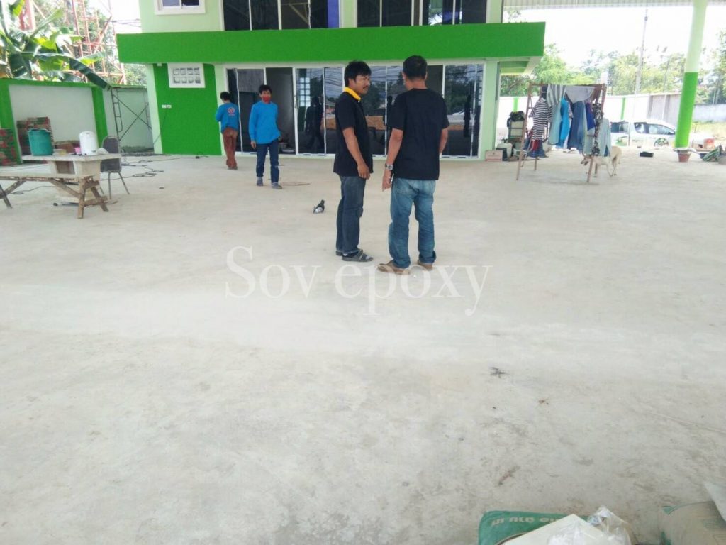 เคลือบพื้น Epoxy Self-leveling โชว์รูมรถมือสองหาดใหญ่ 2