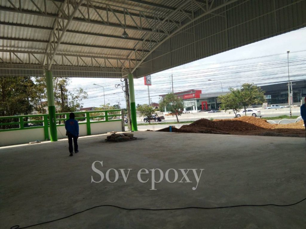 เคลือบพื้น Epoxy Self-leveling โชว์รูมรถมือสองหาดใหญ่ 13