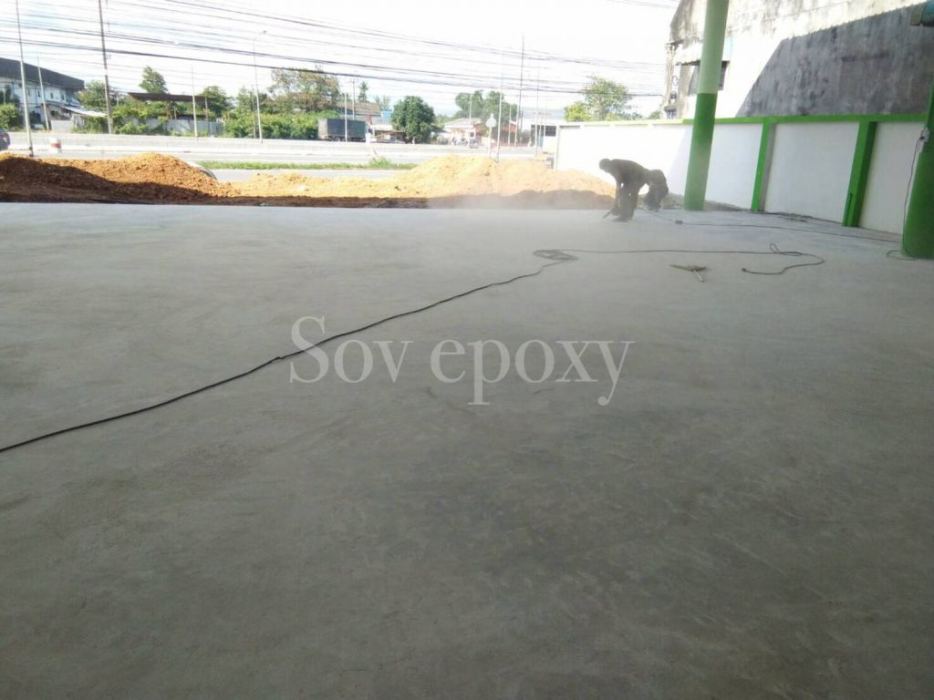 เคลือบพื้น Epoxy Self-leveling โชว์รูมรถมือสองหาดใหญ่ 10