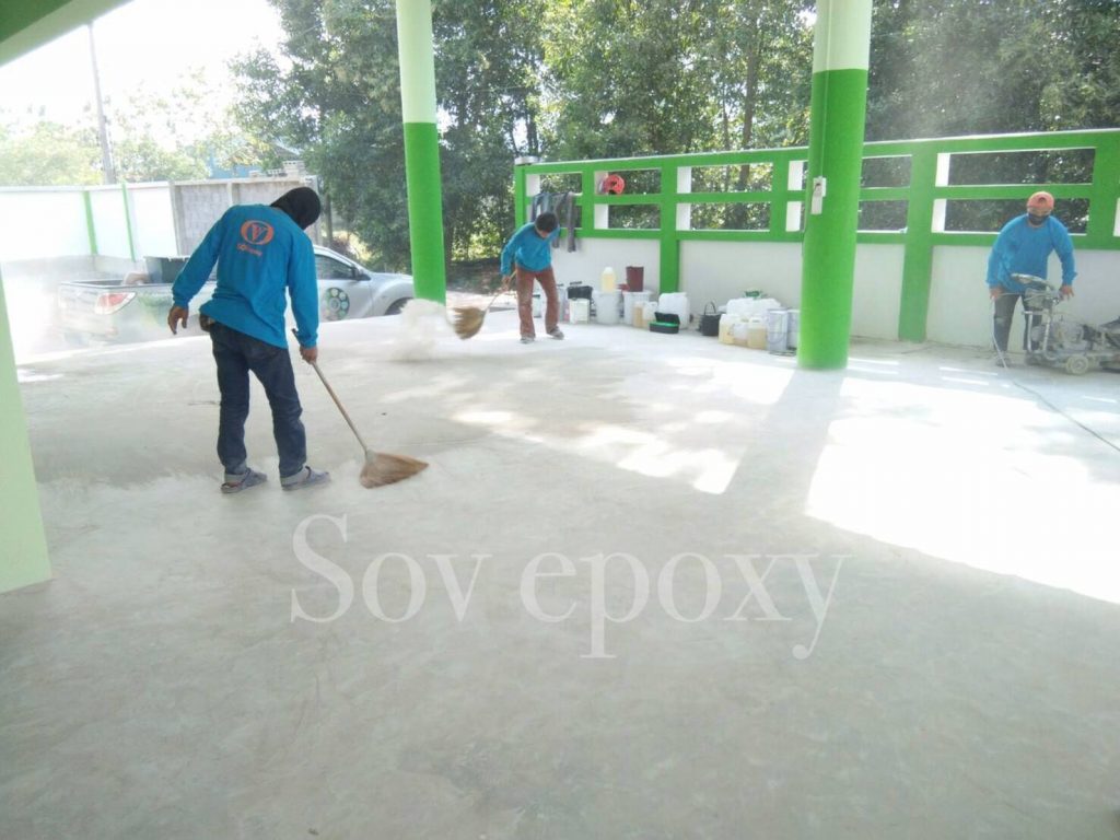 เคลือบพื้น Epoxy Self-leveling โชว์รูมรถมือสองหาดใหญ่ 9
