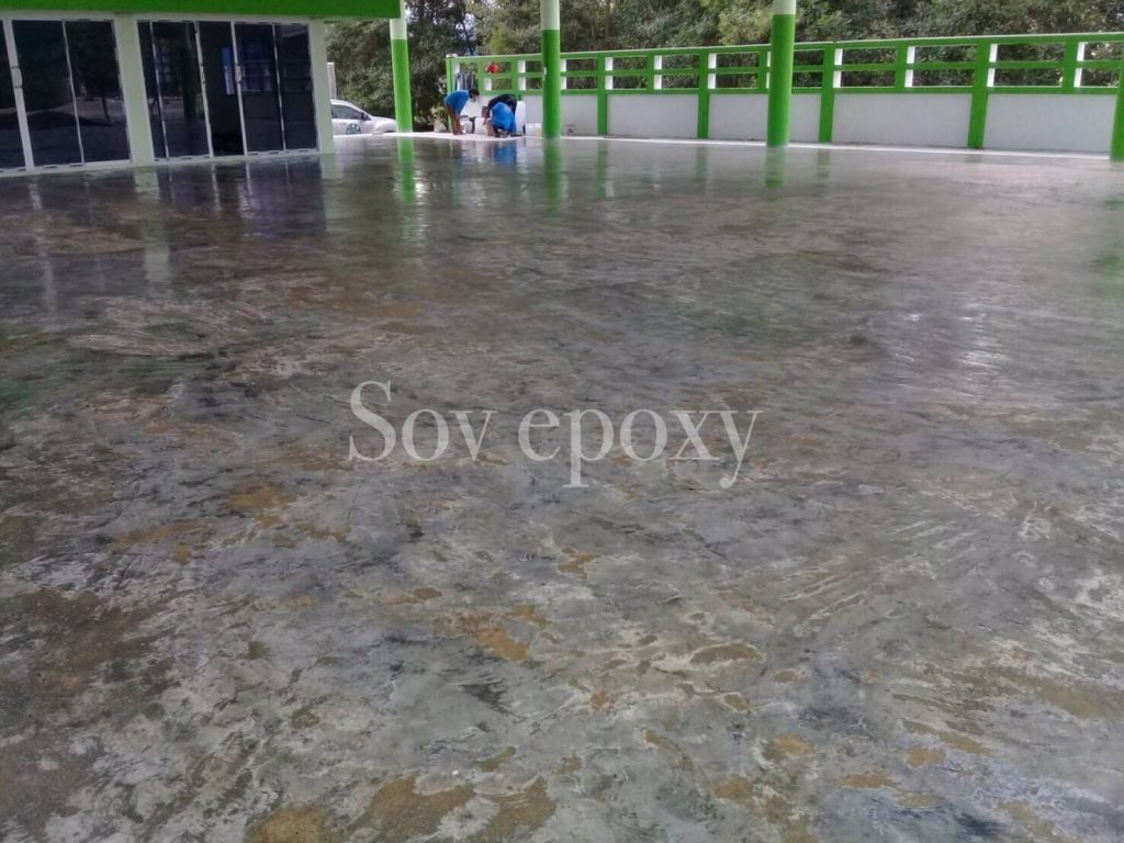 เคลือบพื้น Epoxy Self-leveling โชว์รูมรถมือสองหาดใหญ่ 4
