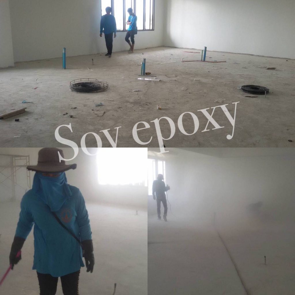 เคลือบพื้น Epoxy โรงเรียนราชินี แห่งที่ 3 จ.ฉะเชิงเทรา 19