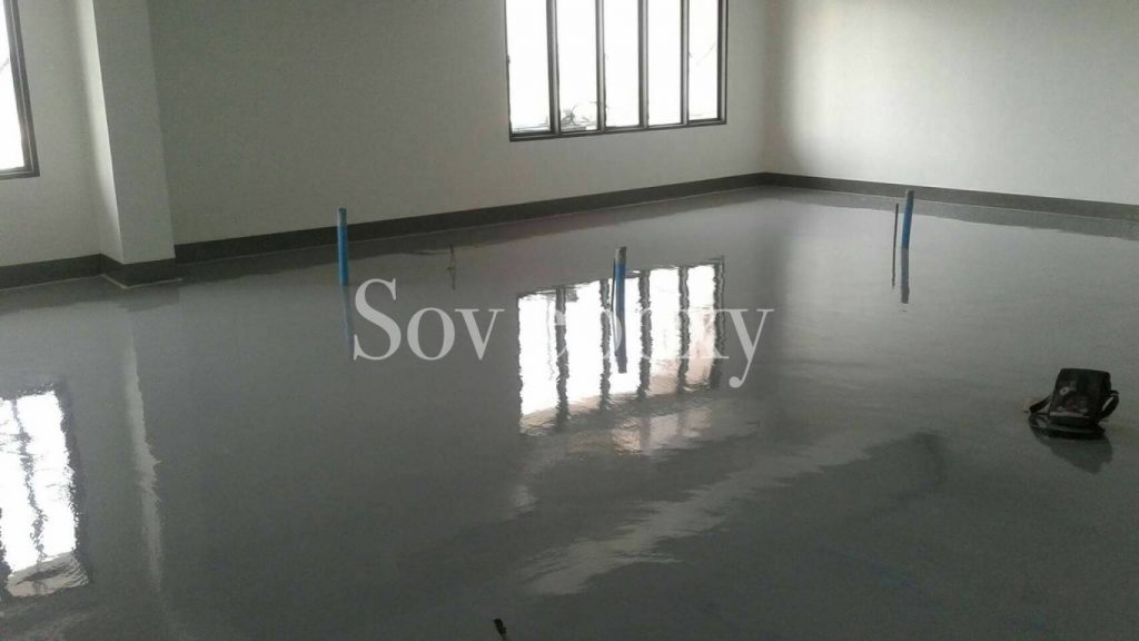 เคลือบพื้น Epoxy โรงเรียนราชินี แห่งที่ 3 จ.ฉะเชิงเทรา 12