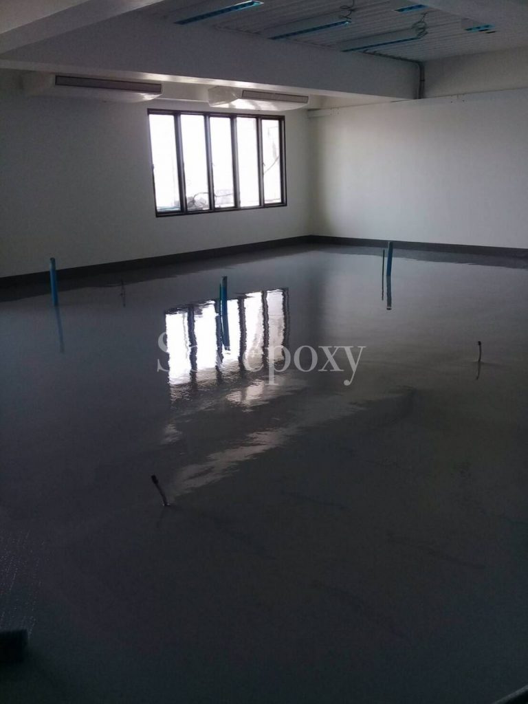 เคลือบพื้น Epoxy โรงเรียนราชินี แห่งที่ 3 จ.ฉะเชิงเทรา 9
