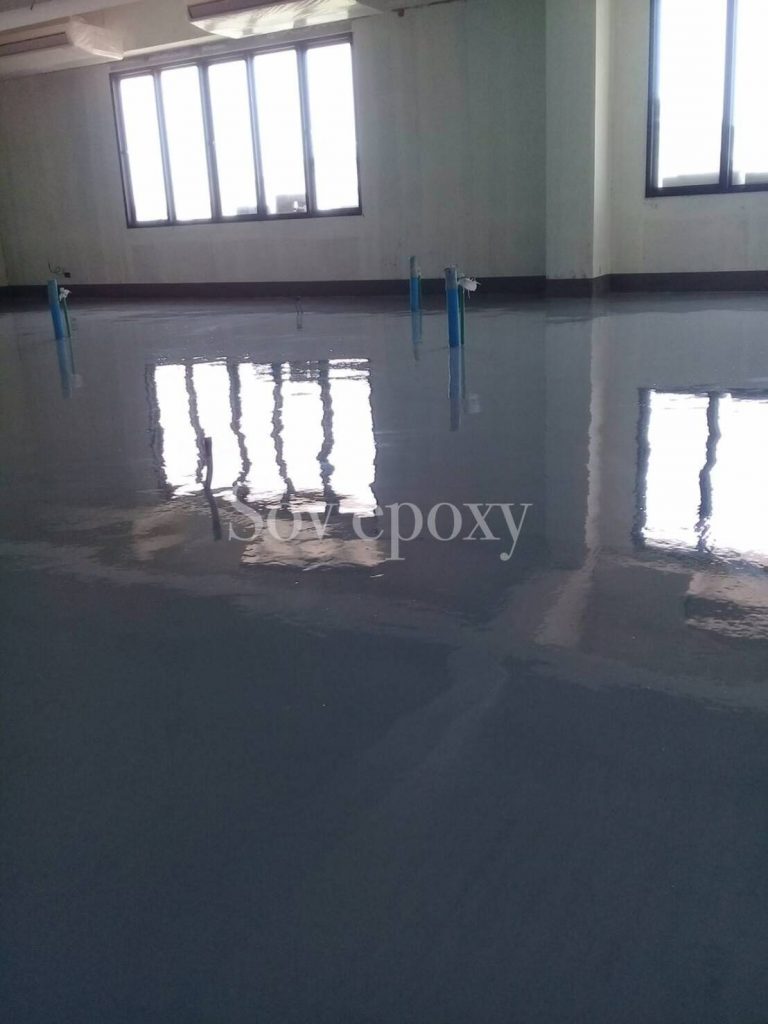 เคลือบพื้น Epoxy โรงเรียนราชินี แห่งที่ 3 จ.ฉะเชิงเทรา 8