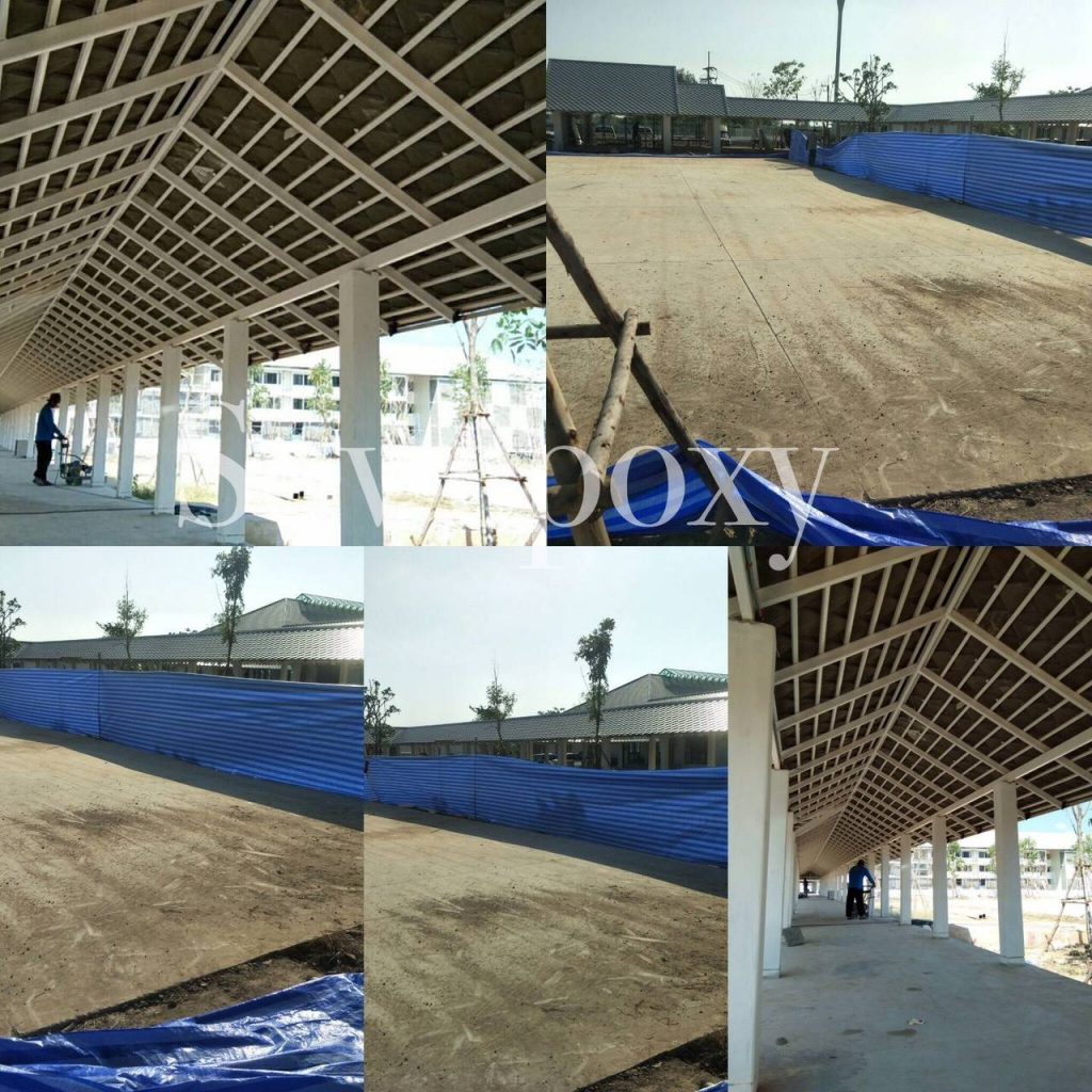 เคลือบพื้น Epoxy โรงเรียนราชินี แห่งที่ 3 จ.ฉะเชิงเทรา 7