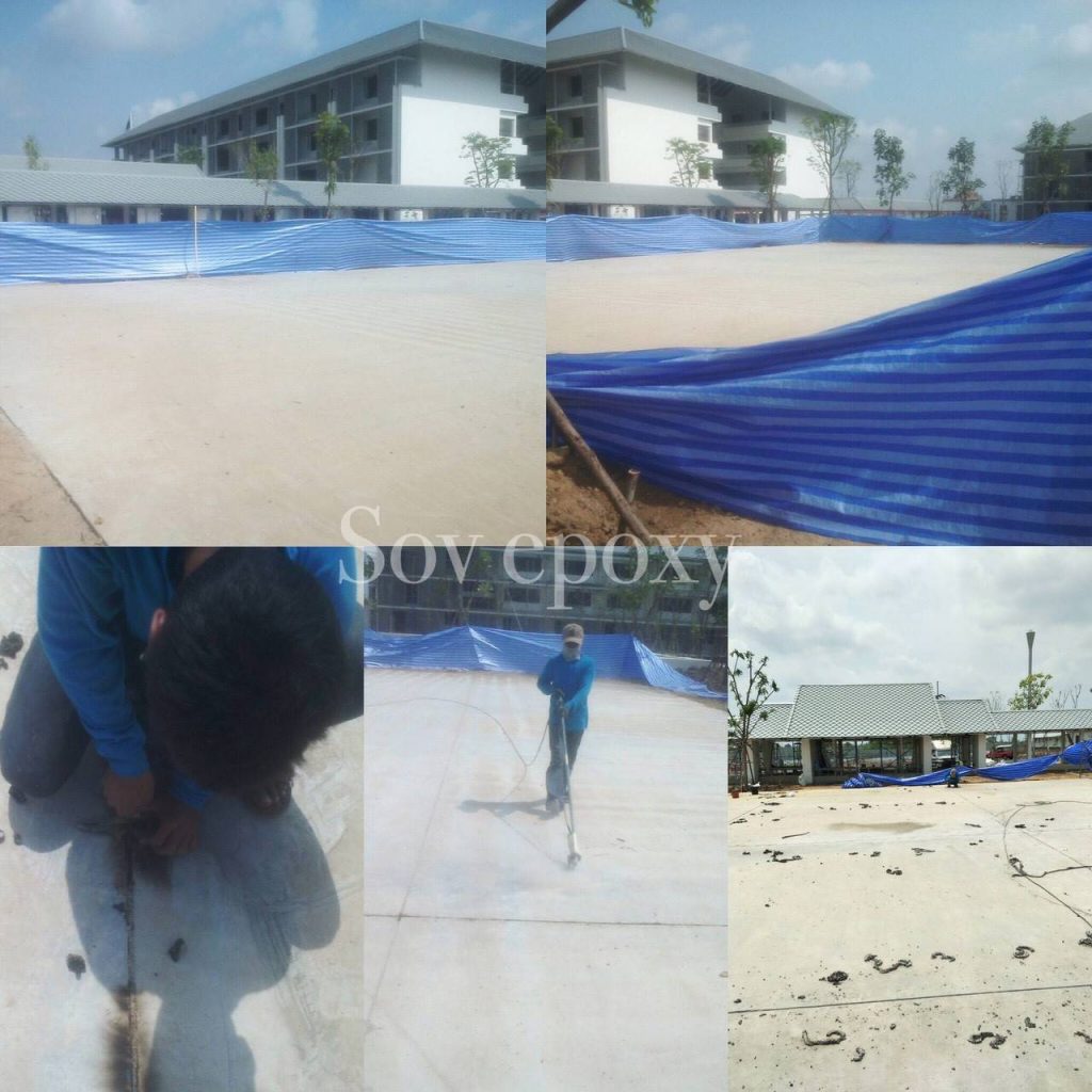 เคลือบพื้น Epoxy โรงเรียนราชินี แห่งที่ 3 จ.ฉะเชิงเทรา 5