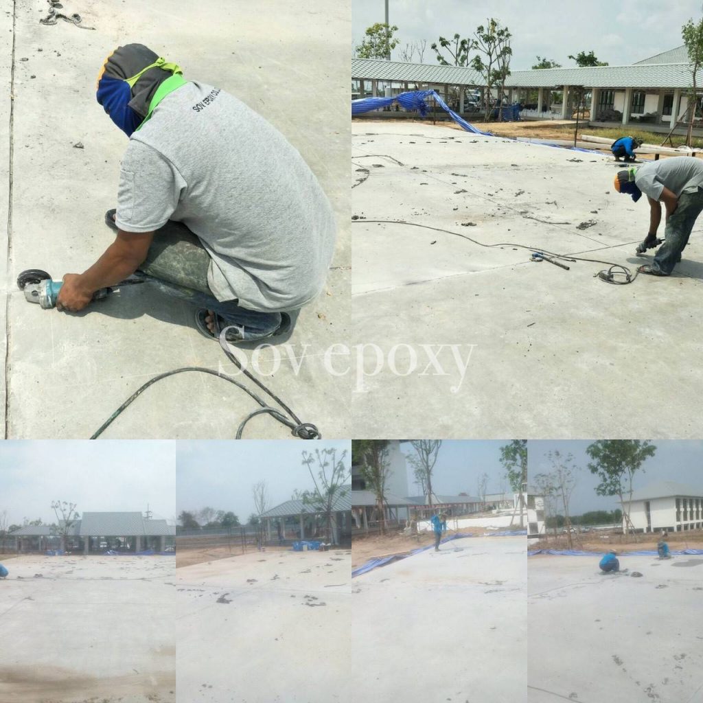 เคลือบพื้น Epoxy โรงเรียนราชินี แห่งที่ 3 จ.ฉะเชิงเทรา 4
