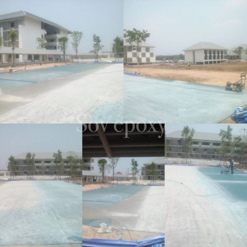 เคลือบพื้น Epoxy โรงเรียนราชินี แห่งที่ 3 จ.ฉะเชิงเทรา 2