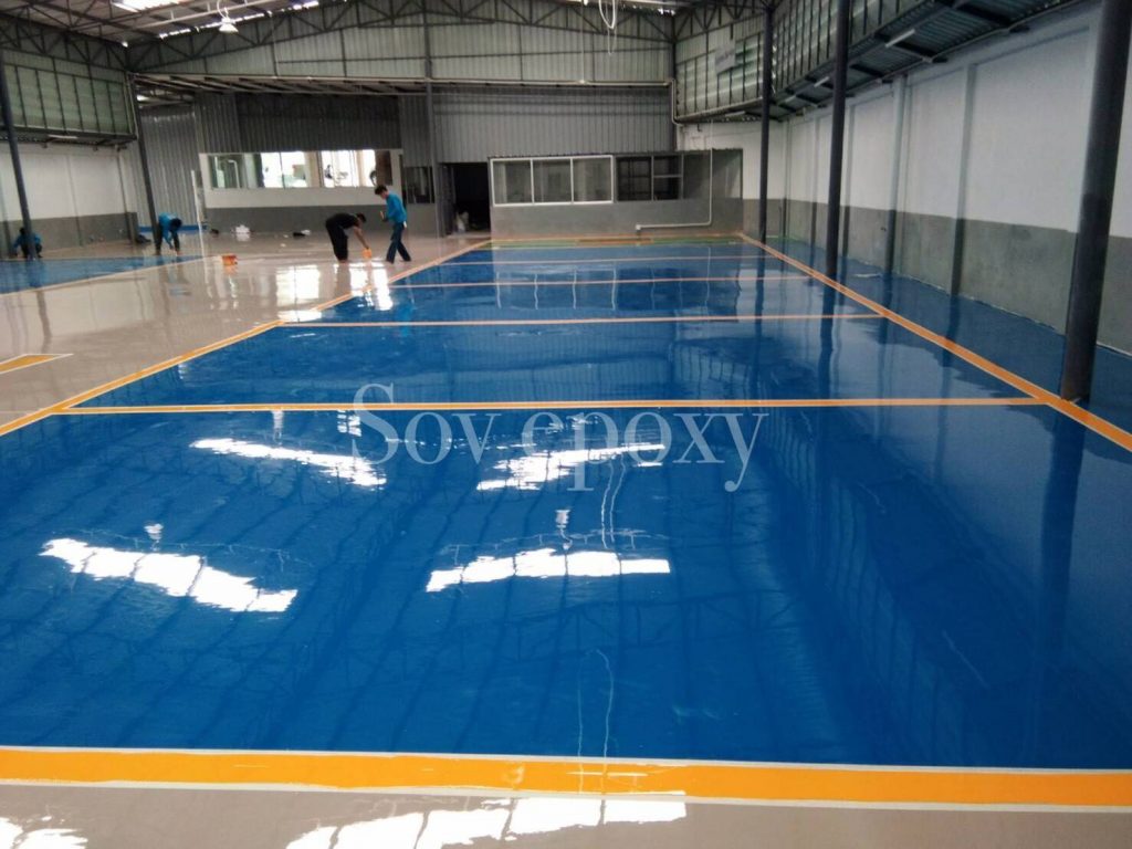 เคลือบพื้น Epoxy โชว์รูม ฟอร์ด จ.ชลบุรี 10