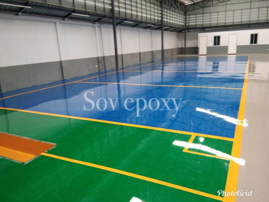 เคลือบพื้น Epoxy โชว์รูม ฟอร์ด จ.ชลบุรี 5