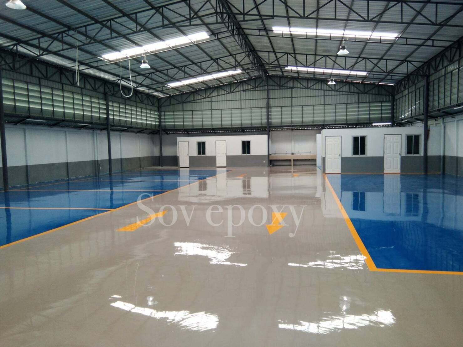 เคลือบพื้น Epoxy โชว์รูม ฟอร์ด จ.ชลบุรี 1