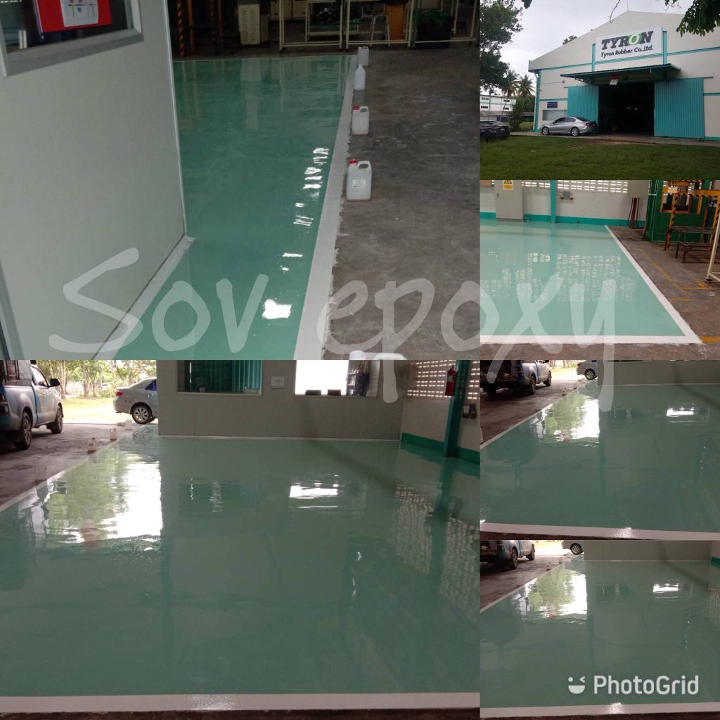 เคลือบพื้น Epoxy ไทรอน รับเบอร์ 1