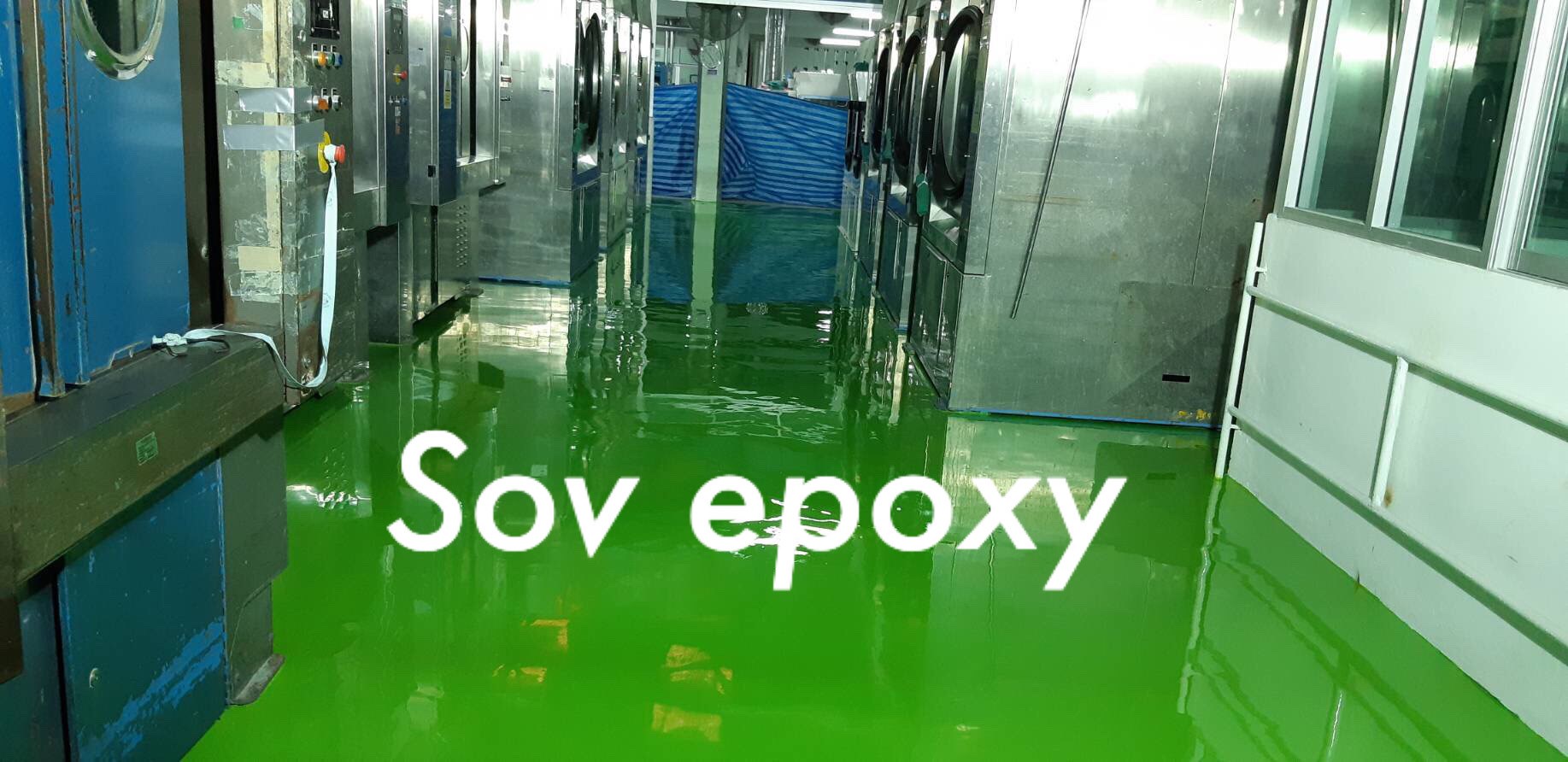 Sov Epoxy ทำพื้นอีพ็อกซี่ พื้นพียู พื้นโรงงาน พื้นสนามกีฬา CH 15