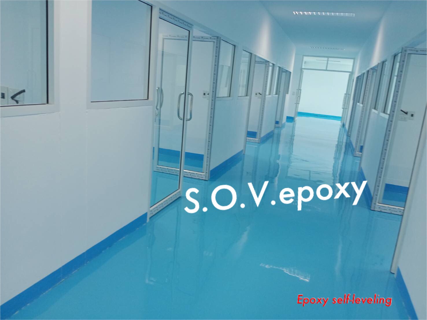 Sov Epoxy ทำพื้นอีพ็อกซี่ พื้นพียู พื้นโรงงาน พื้นสนามกีฬา CH 12