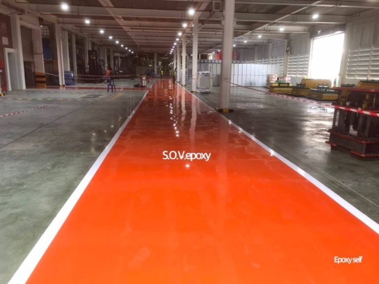 พื้น Epoxy Self-leveling โรงงานอุตสาหกรรม