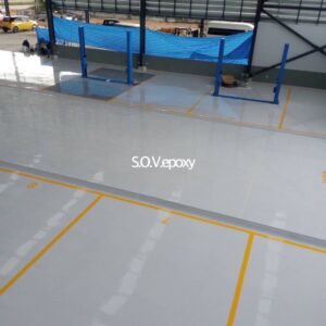 เคลือบพื้น Epoxy Self-leveling-โชว์รูม MG ลำปาง (8)