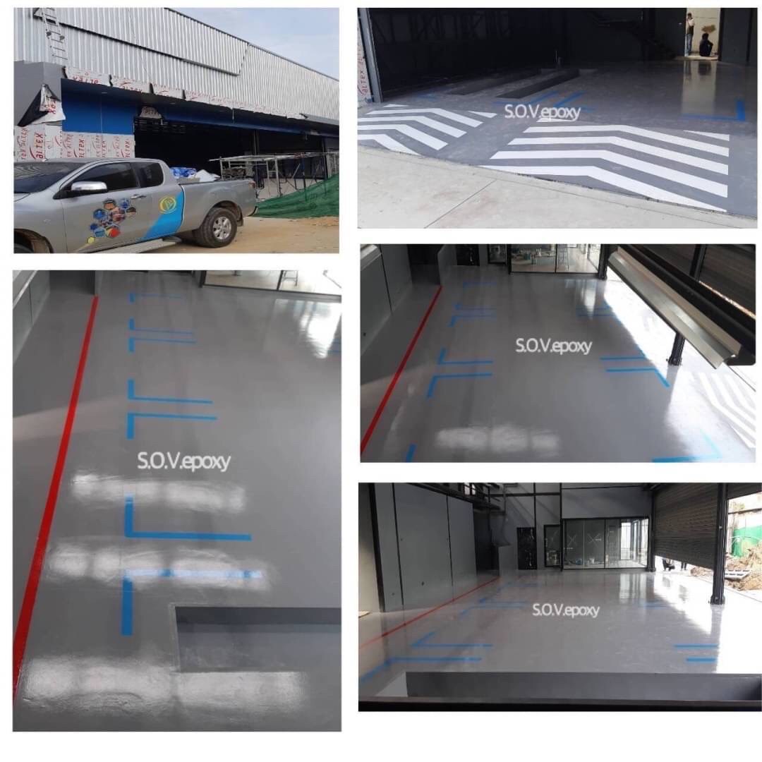 เคลือบพื้น PU-MF หนา 3 มิล PTT FIT