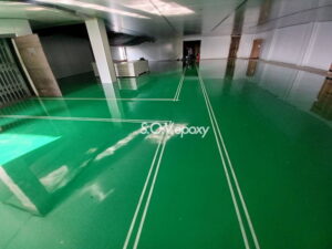 Sov Epoxy ทำพื้นอีพ็อกซี่ พื้นพียู พื้นโรงงาน พื้นสนามกีฬา CH 6