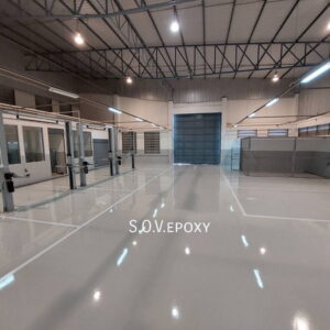 เคลือบพื้น Epoxy โชว์รูมรถ