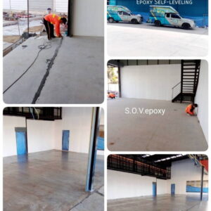 เคลือบพื้น Epoxy ศูนย์ซ่อมบำรุง